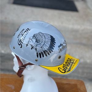 Motorcycle Vintage Helmet, Cruiser Scooter Helmet Cap Hat